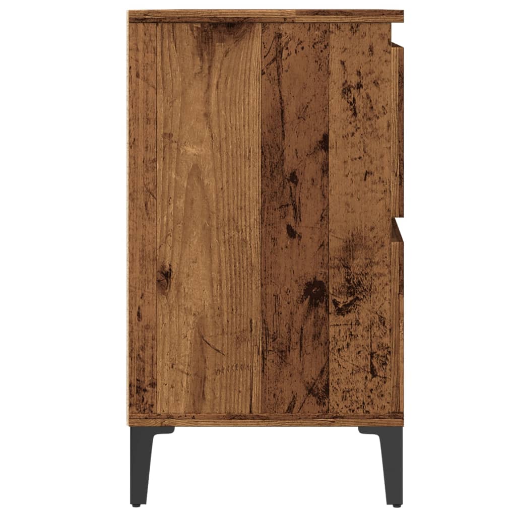 vidaXL Sink Cabinet Old Wood 80x33x60 cm Engineered Wood
