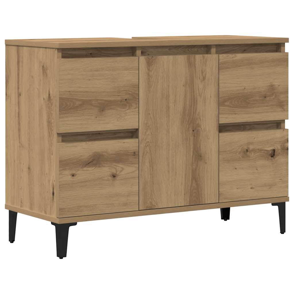 vidaXL Sink Cabinet Artisan Oak 80x33x60 cm Engineered Wood