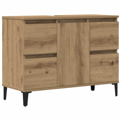 vidaXL Sink Cabinet Artisan Oak 80x33x60 cm Engineered Wood