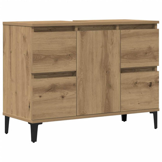 vidaXL Sink Cabinet Artisan Oak 80x33x60 cm Engineered Wood