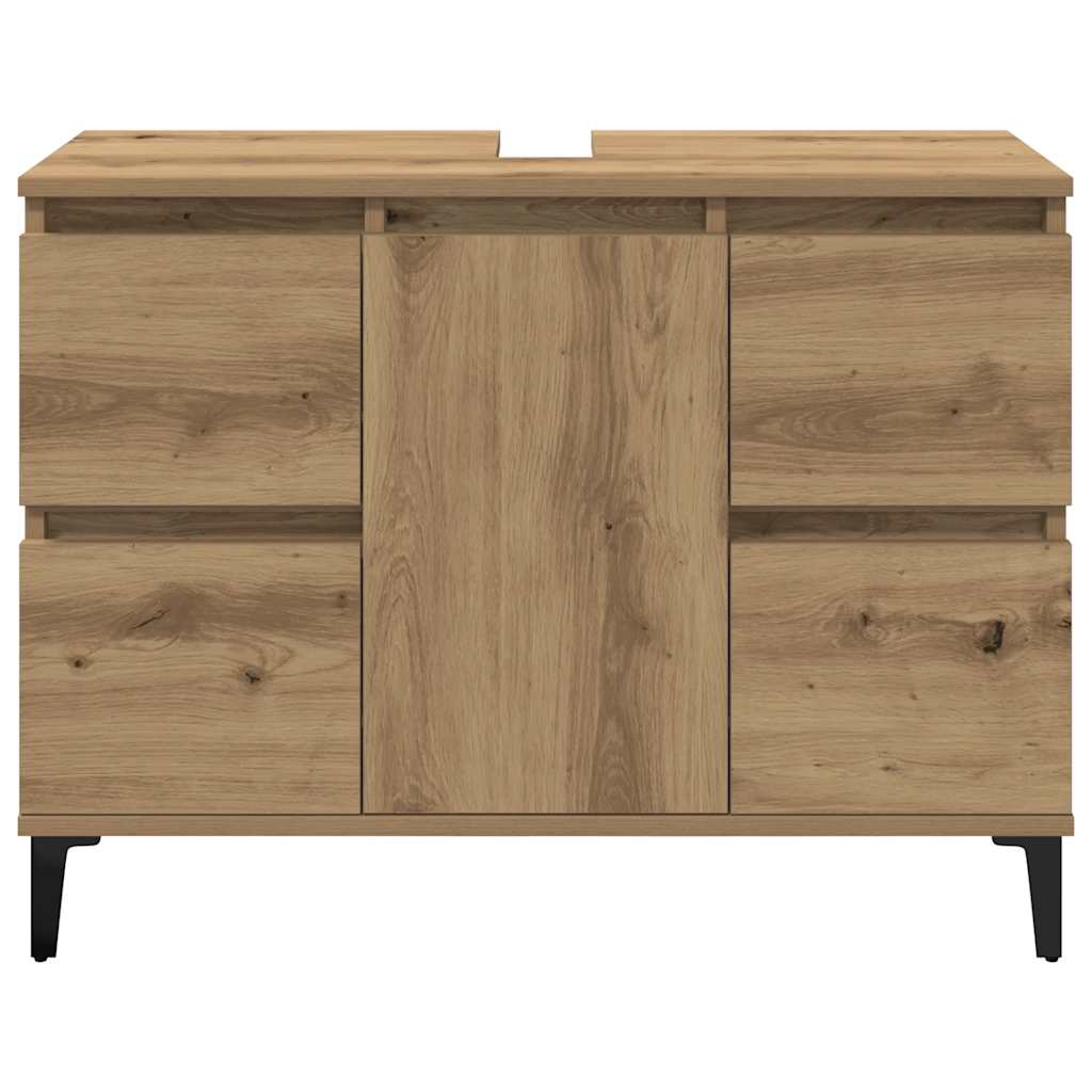 vidaXL Sink Cabinet Artisan Oak 80x33x60 cm Engineered Wood