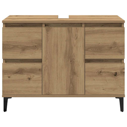 vidaXL Sink Cabinet Artisan Oak 80x33x60 cm Engineered Wood