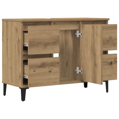 vidaXL Sink Cabinet Artisan Oak 80x33x60 cm Engineered Wood