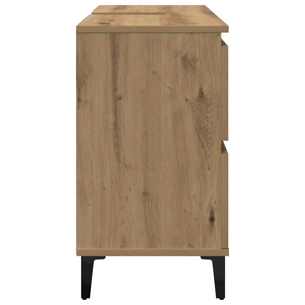 vidaXL Sink Cabinet Artisan Oak 80x33x60 cm Engineered Wood