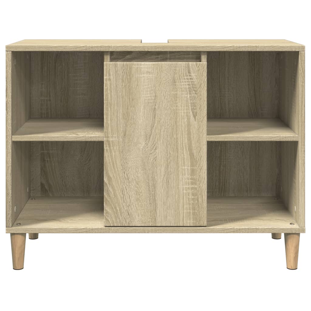 vidaXL Bathroom Cabinet Sonoma Oak 80x33x60 cm Engineered Wood