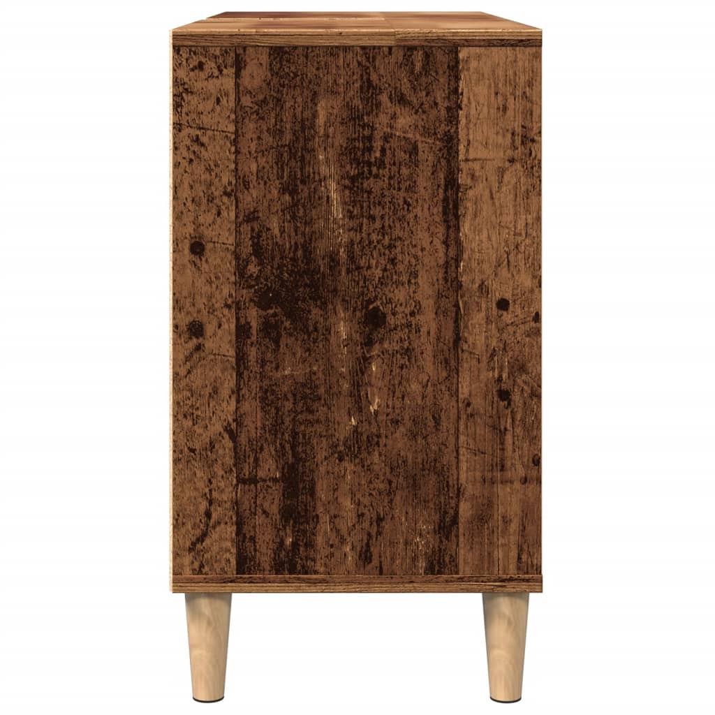 vidaXL Bathroom Cabinet Old Wood 80x33x60 cm Engineered Wood