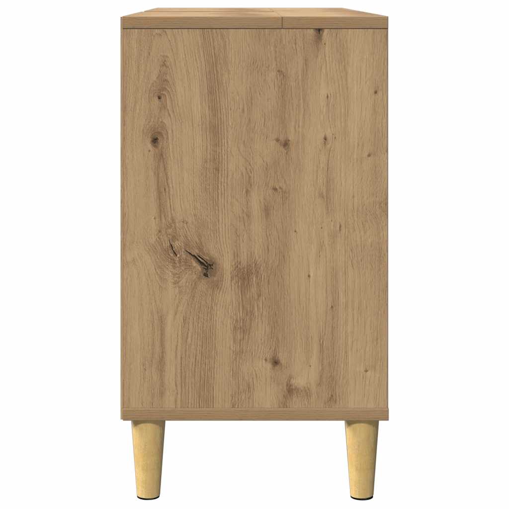 vidaXL Bathroom Cabinet Artisian Oak 80x33x60 cm Engineered Wood