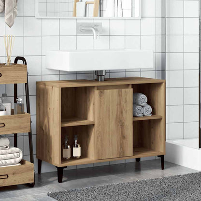 vidaXL Sink Cabinet Artisan Oak 80x33x60 cm Engineered Wood