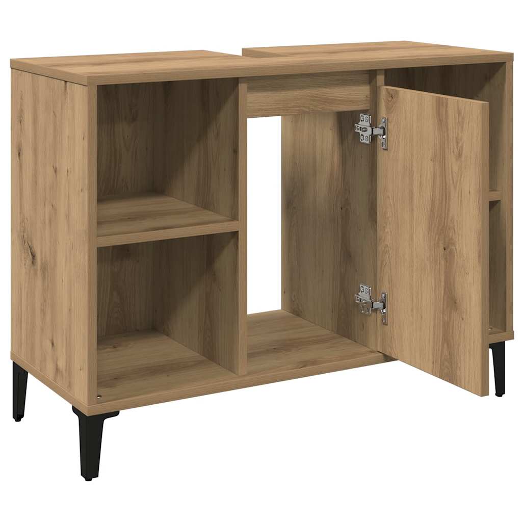 vidaXL Sink Cabinet Artisan Oak 80x33x60 cm Engineered Wood