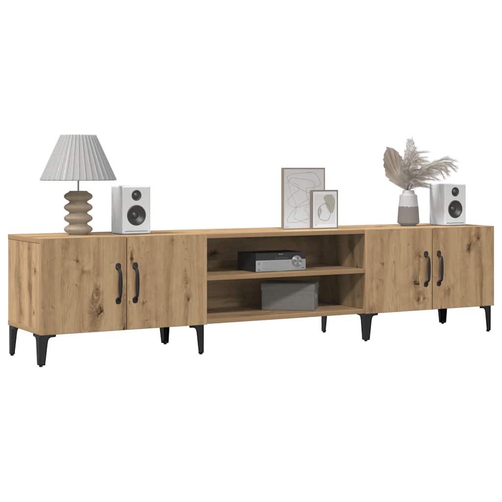 vidaXL TV Cabinet Artisian Oak 180x31.5x40 cm Engineered Wood