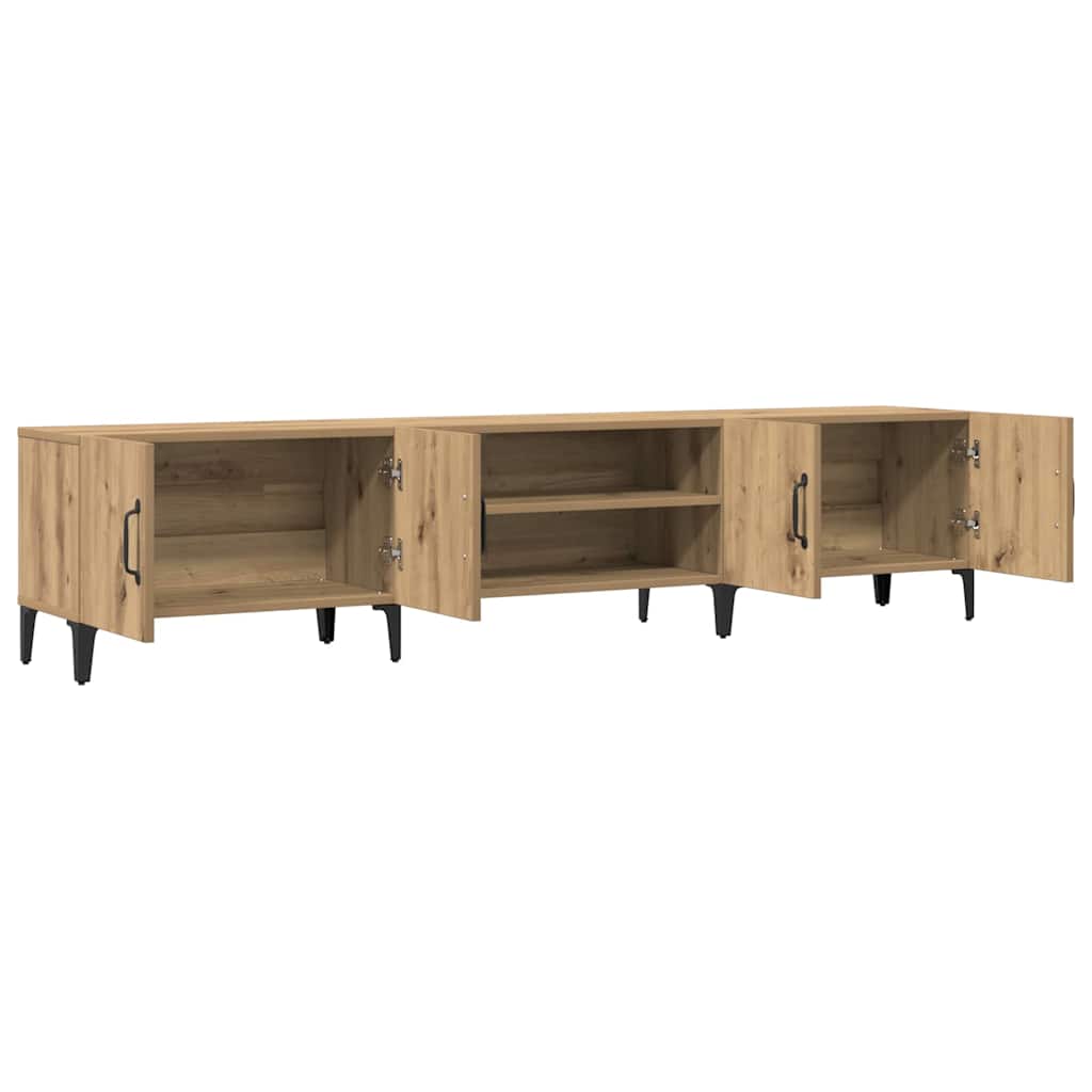 vidaXL TV Cabinet Artisian Oak 180x31.5x40 cm Engineered Wood