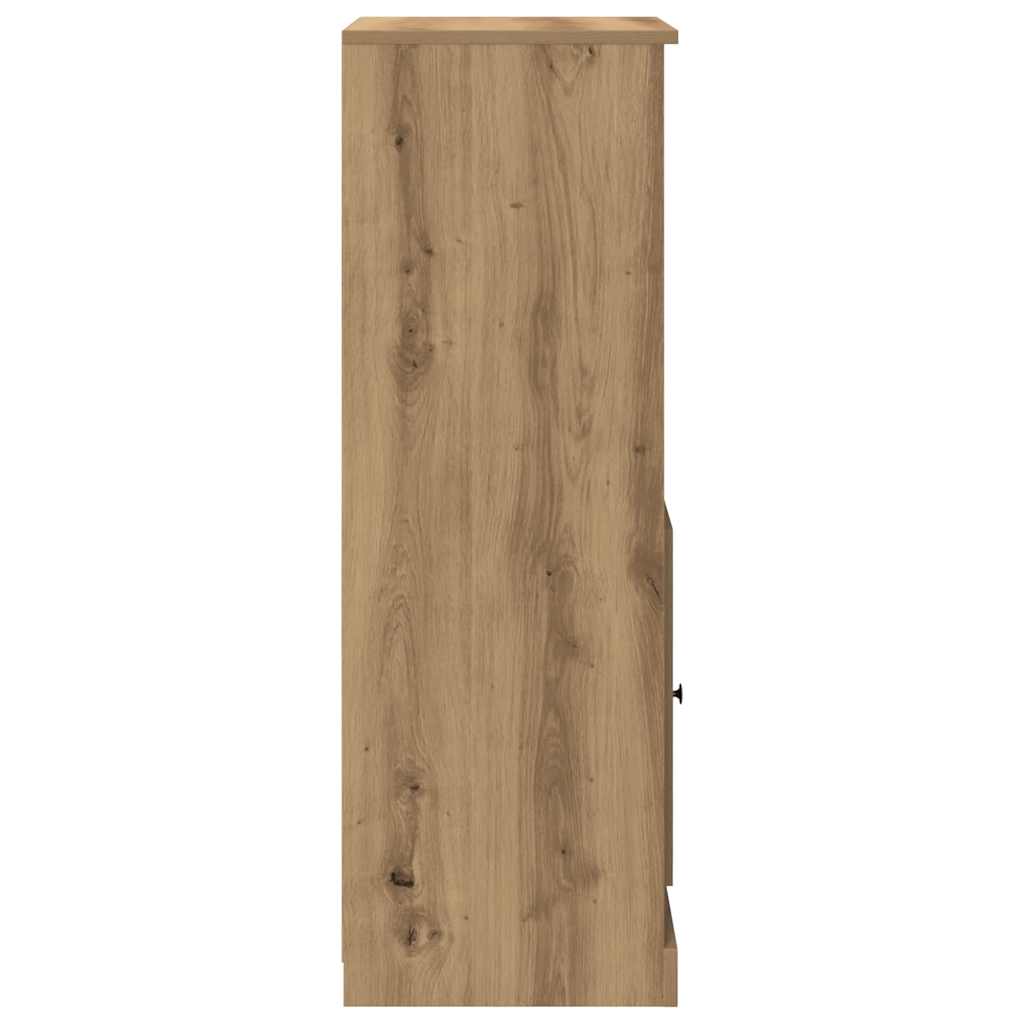 vidaXL Highboard Artisian Oak 36x35.5x103.5 cm Engineered Wood