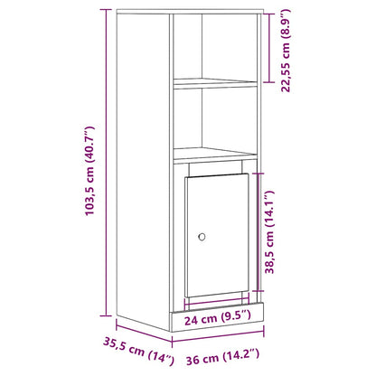 vidaXL Highboard Artisian Oak 36x35.5x103.5 cm Engineered Wood