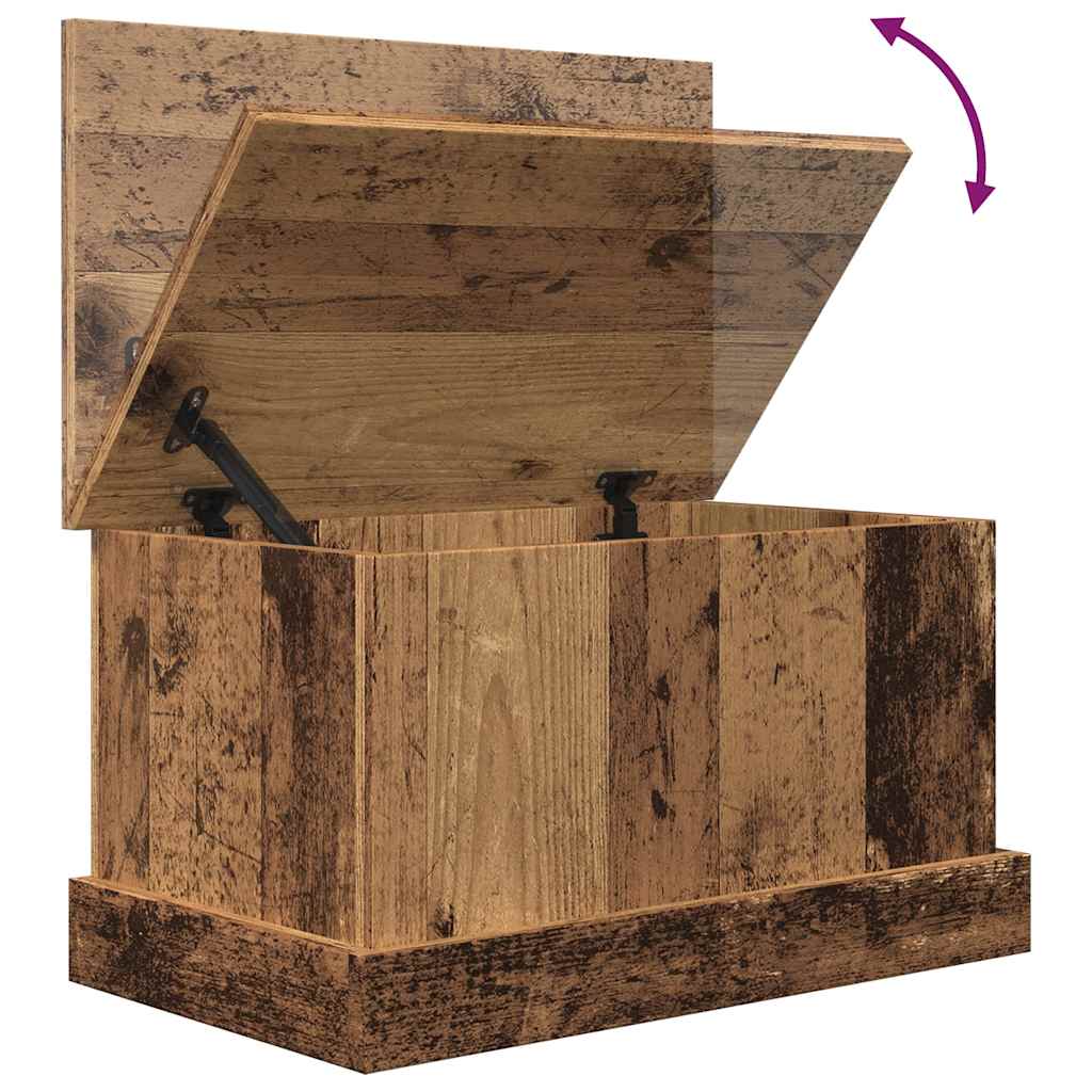 vidaXL Storage Box Old Wood 30x50x28 cm Engineered Wood