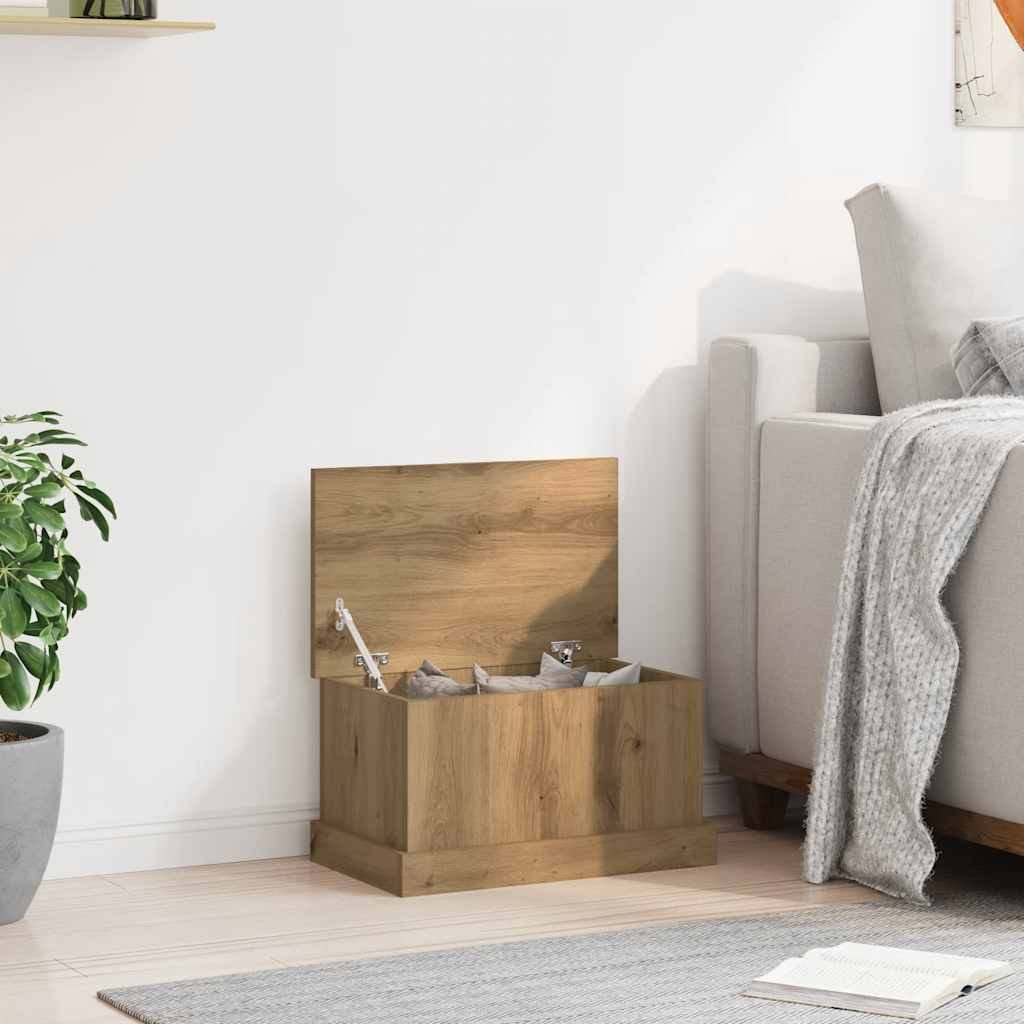 vidaXL Storage Box Artisan Oak 30x50x28 cm Engineered Wood