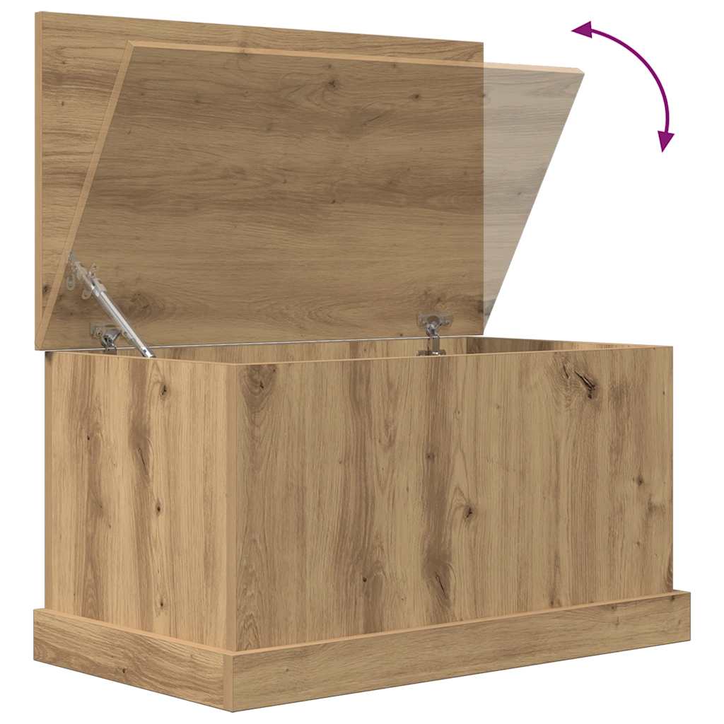 vidaXL Storage Box Artisan Oak 70x40x38 cm Engineered Wood