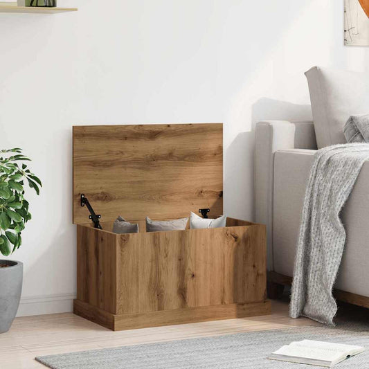 vidaXL Storage Box Artisan Oak 70x40x38 cm Engineered Wood