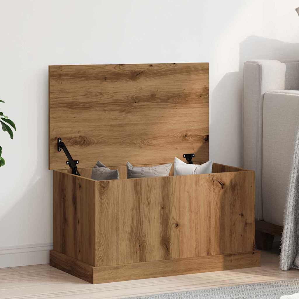 vidaXL Storage Box Artisan Oak 70x40x38 cm Engineered Wood