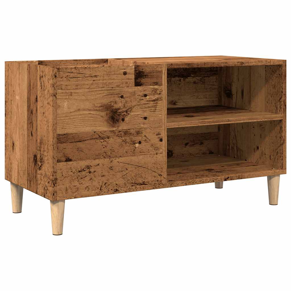 vidaXL Record Cabinet Old Wood 84.5x38x48 cm Engineered Wood