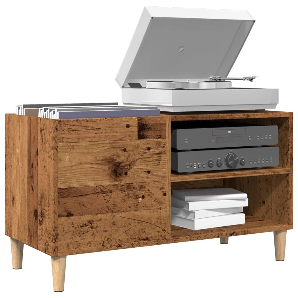 vidaXL Record Cabinet Old Wood 84.5x38x48 cm Engineered Wood