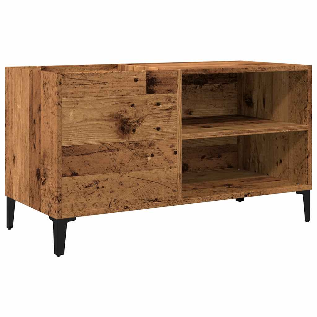 vidaXL Record Cabinet Old Wood 84.5x38x48 cm Engineered Wood