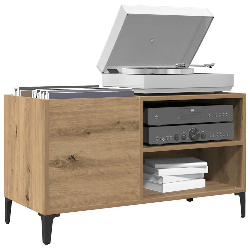 vidaXL Record Cabinet Artisan Oak 84.5x38x48 cm Engineered Wood