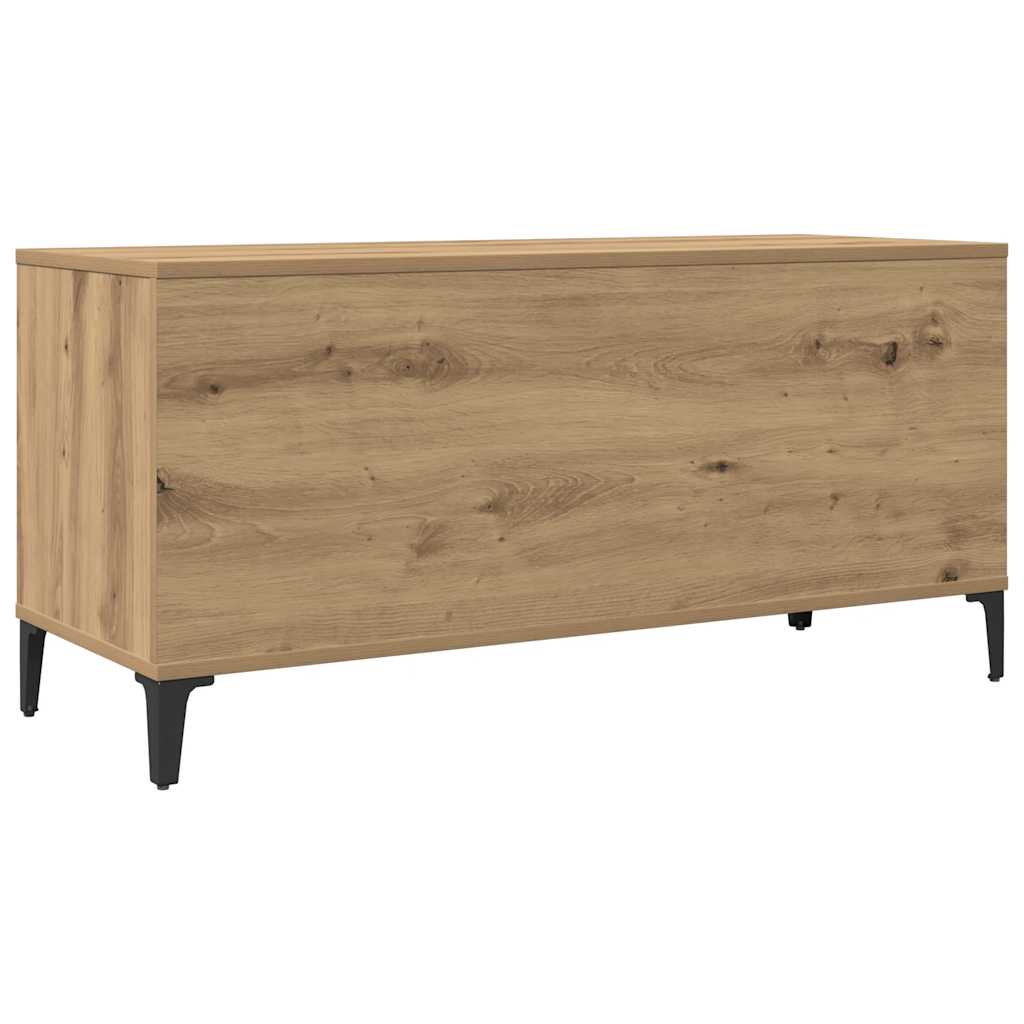 vidaXL Record Cabinet Artisan Oak 100x38x48 cm Engineered Wood