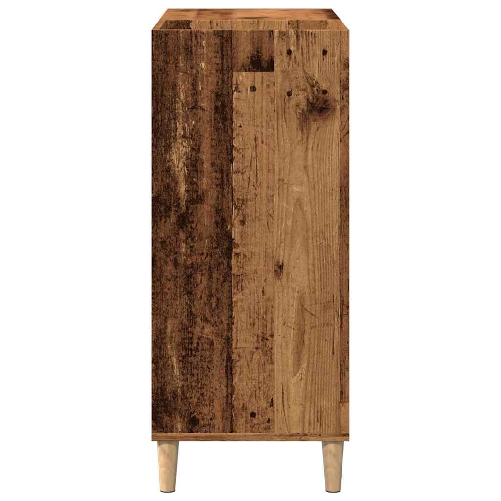 vidaXL Record Cabinet Old Wood 84.5x38x89 cm Engineered Wood