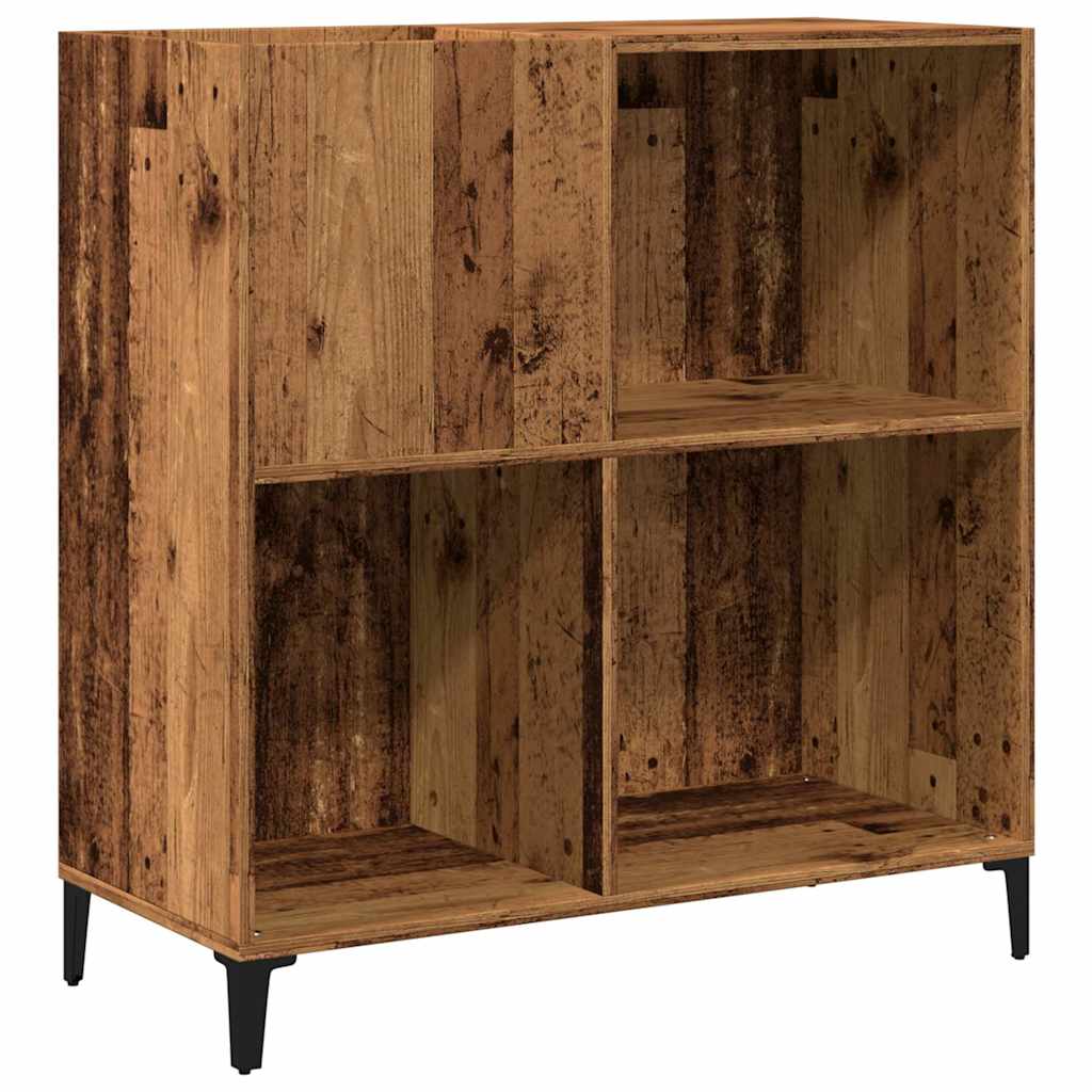vidaXL Record Cabinet Old Wood 84.5x38x89 cm Engineered Wood