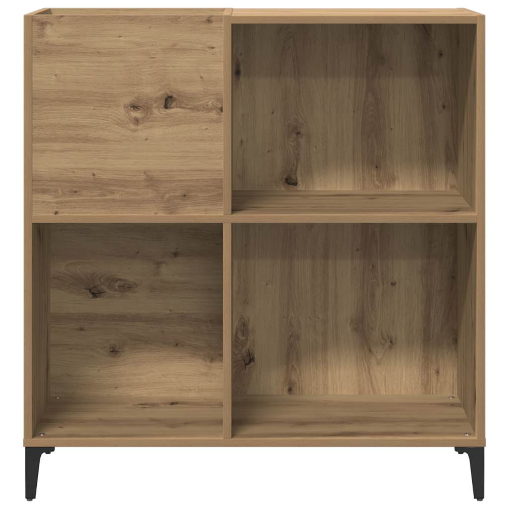 vidaXL Record Cabinet Artisan Oak 84.5x38x89 cm Engineered Wood