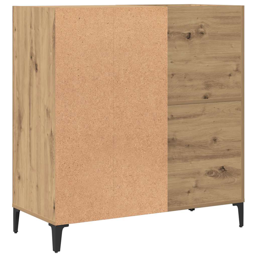 vidaXL Record Cabinet Artisan Oak 84.5x38x89 cm Engineered Wood