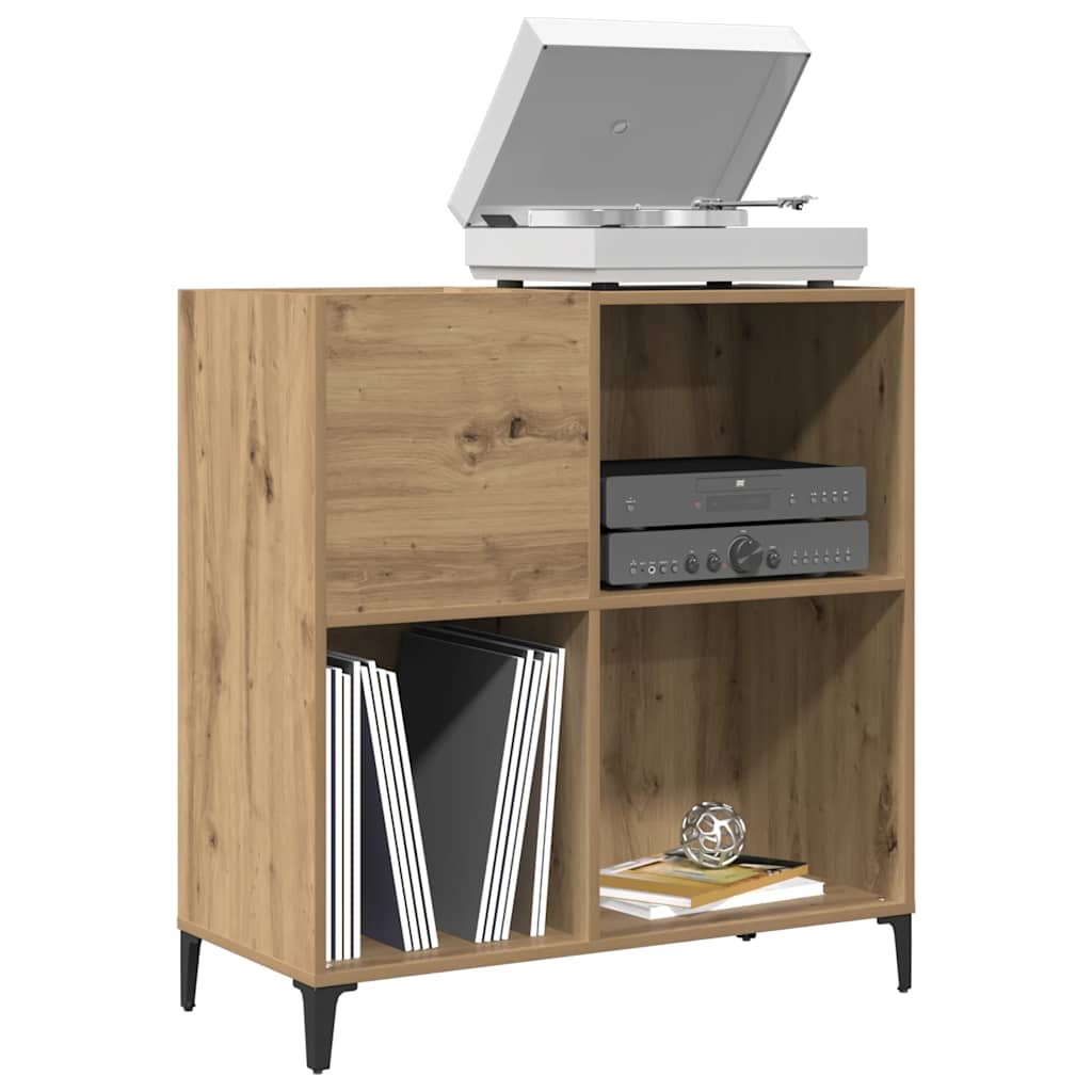 vidaXL Record Cabinet Artisan Oak 84.5x38x89 cm Engineered Wood
