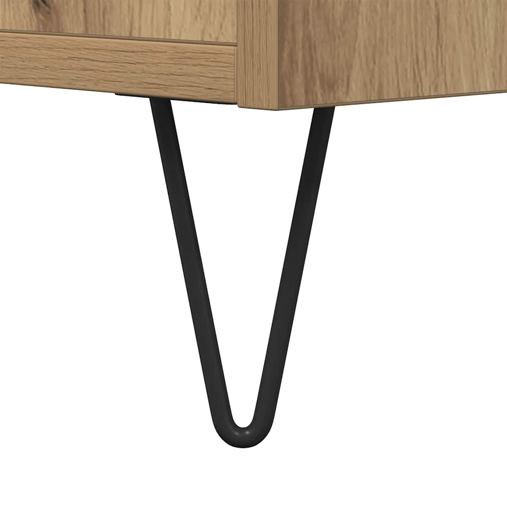 vidaXL TV Cabinet Artisan Oak 150x30x44.5 cm Engineered Wood