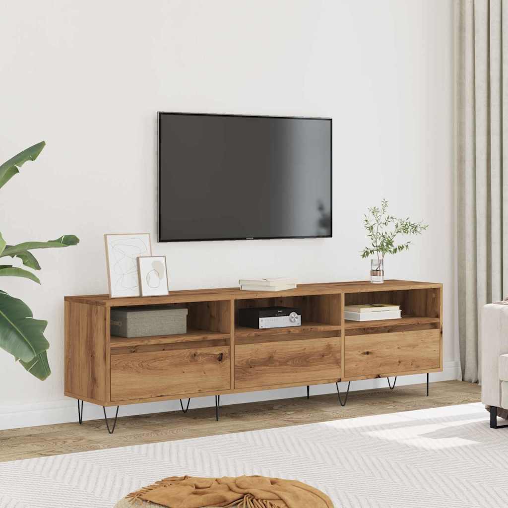 vidaXL TV Cabinet Artisan Oak 150x30x44,5 cm Engineered Wood