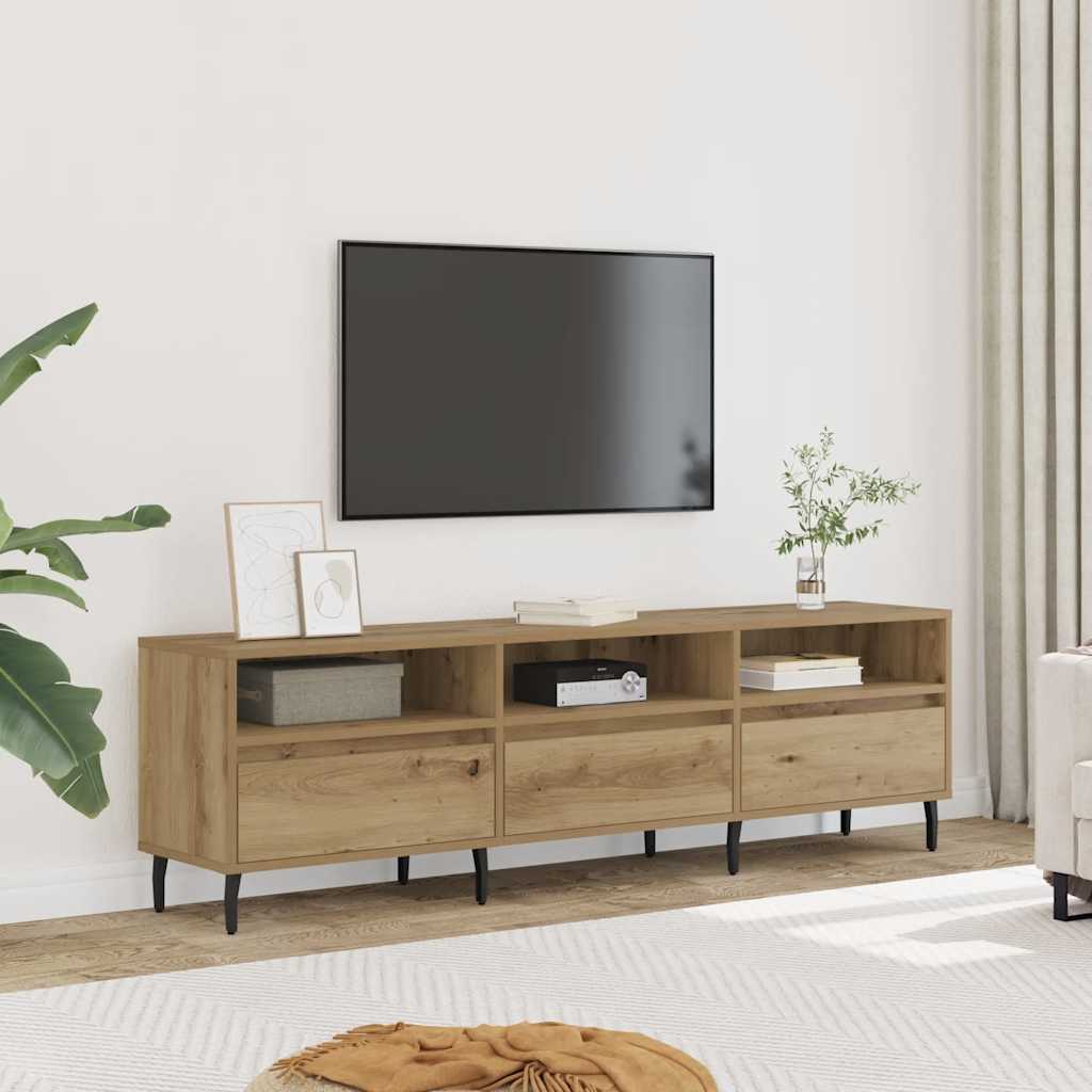 vidaXL TV Cabinet Artisan Oak 150x30x44.5 cm Engineered Wood