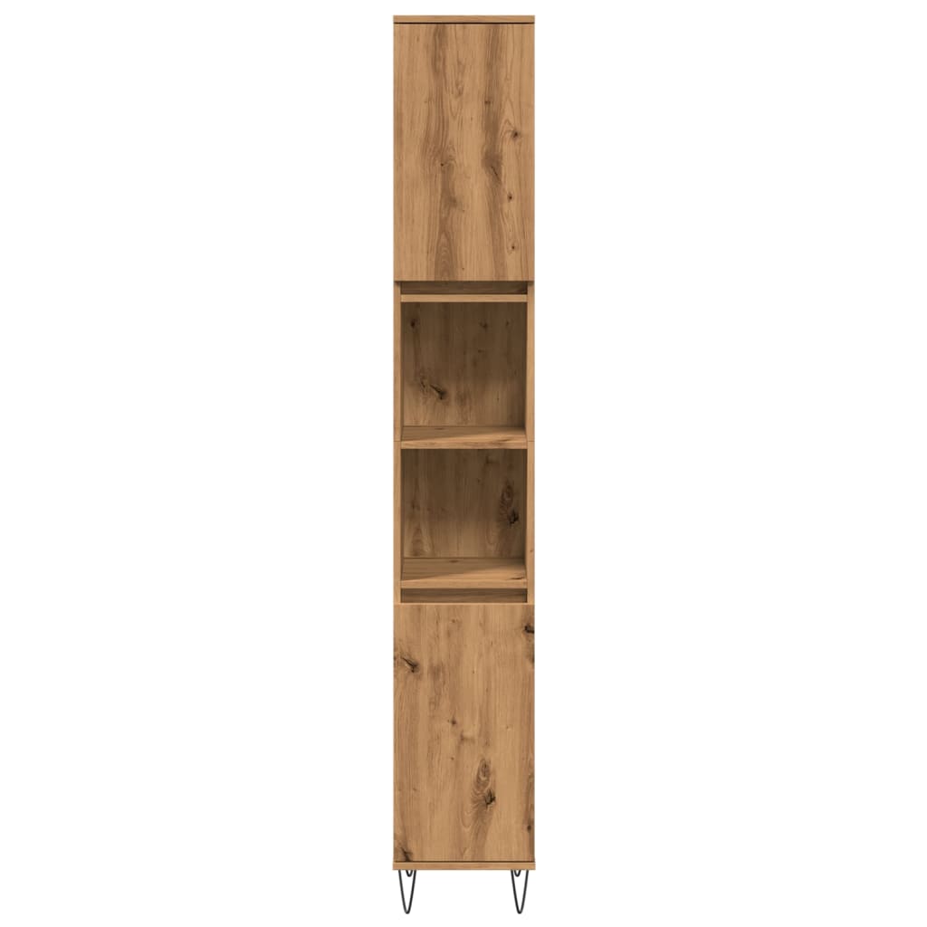 vidaXL Bathroom Cabinet Artisan Oak 30x30x190 cm Engineered Wood