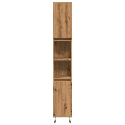 vidaXL Bathroom Cabinet Artisan Oak 30x30x190 cm Engineered Wood