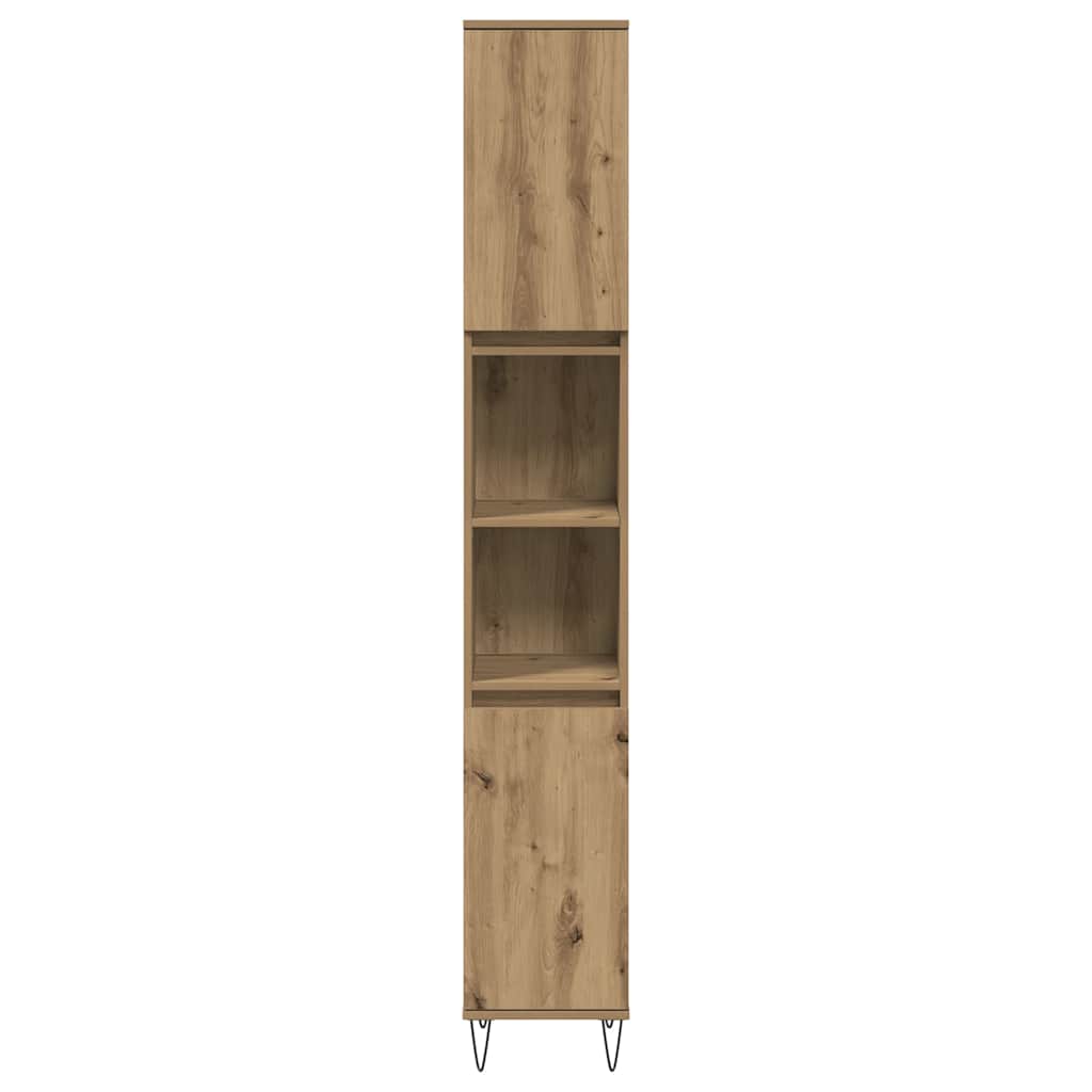 vidaXL Bathroom Cabinet Artisan Oak 30x30x190 cm Engineered Wood