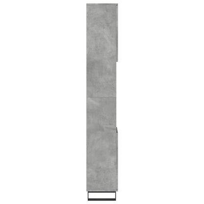 vidaXL Bathroom Cabinet Concrete Grey 30x30x190 cm Engineered Wood