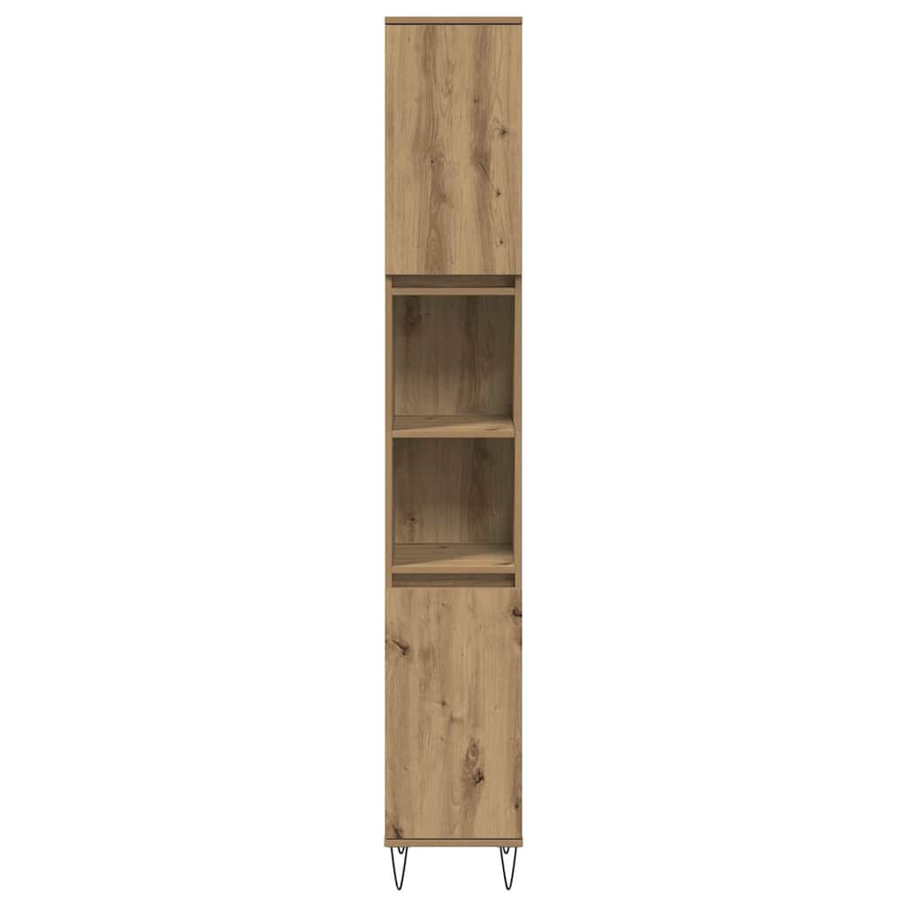 vidaXL Bathroom Cabinet Artisan Oak 30x30x190 cm Engineered Wood