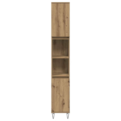 vidaXL Bathroom Cabinet Artisan Oak 30x30x190 cm Engineered Wood