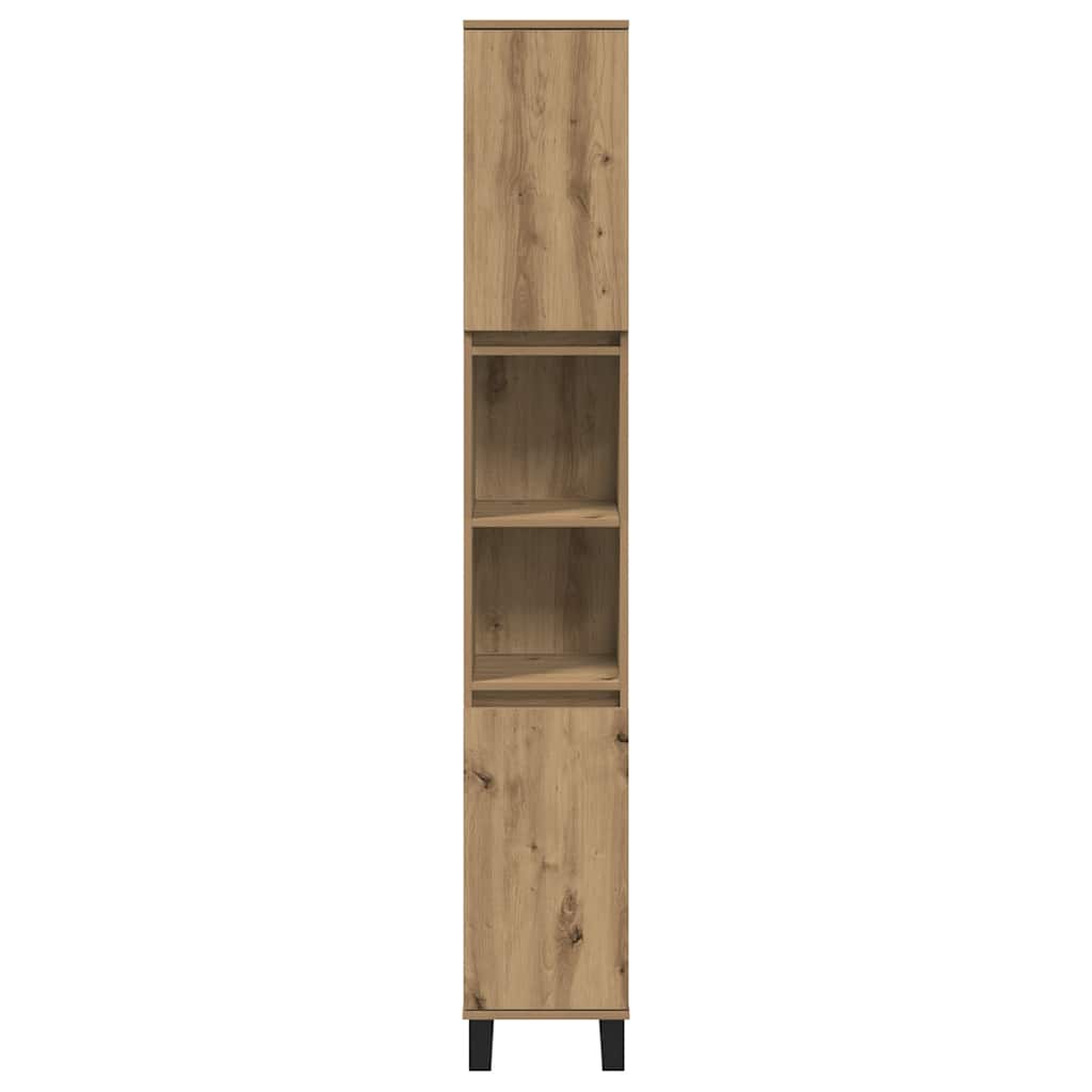 vidaXL Bathroom Cabinet Artisan Oak 30x30x190 cm Engineered Wood
