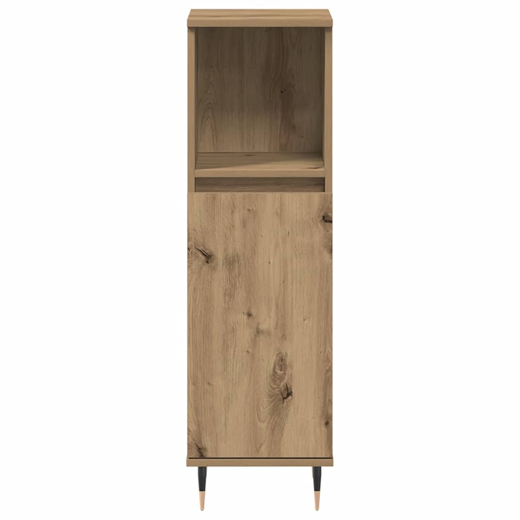 vidaXL Bathroom Cabinet Artisan Oak 30x30x100 cm Engineered Wood