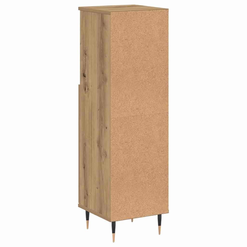 vidaXL Bathroom Cabinet Artisan Oak 30x30x100 cm Engineered Wood