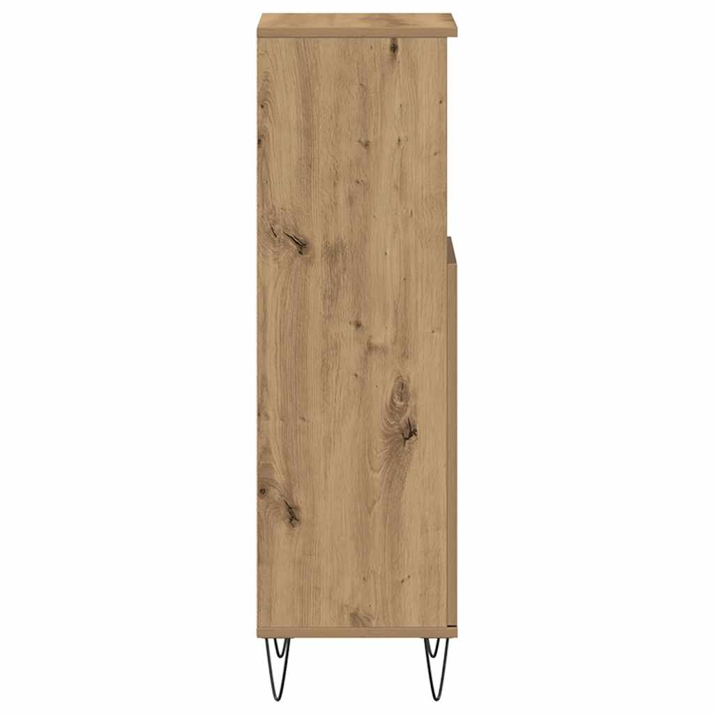 vidaXL Bathroom Cabinet Artisan Oak 30x30x100 cm Engineered Wood