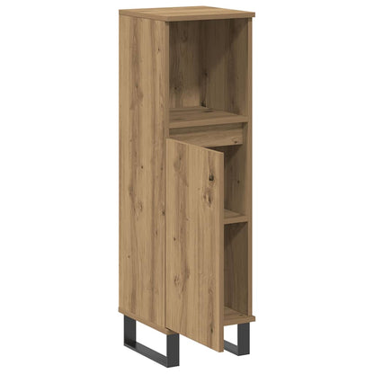 vidaXL Bathroom Cabinet Artisan Oak 30x30x100 cm Engineered Wood