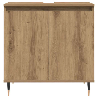 vidaXL Bathroom Cabinet Artisan Oak 58x33x60 cm Engineered Wood