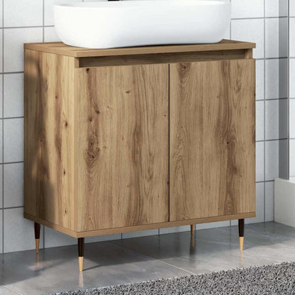 vidaXL Bathroom Cabinet Artisan Oak 58x33x60 cm Engineered Wood