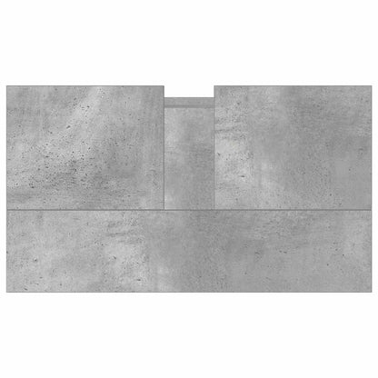 vidaXL Bathroom Cabinet Concrete Grey 58x33x60 cm Engineered Wood