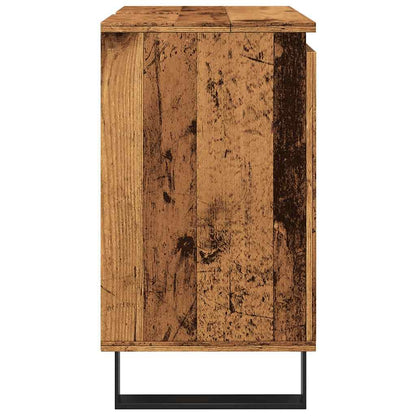 vidaXL Bathroom Cabinet Old Wood 58x33x60 cm Engineered Wood